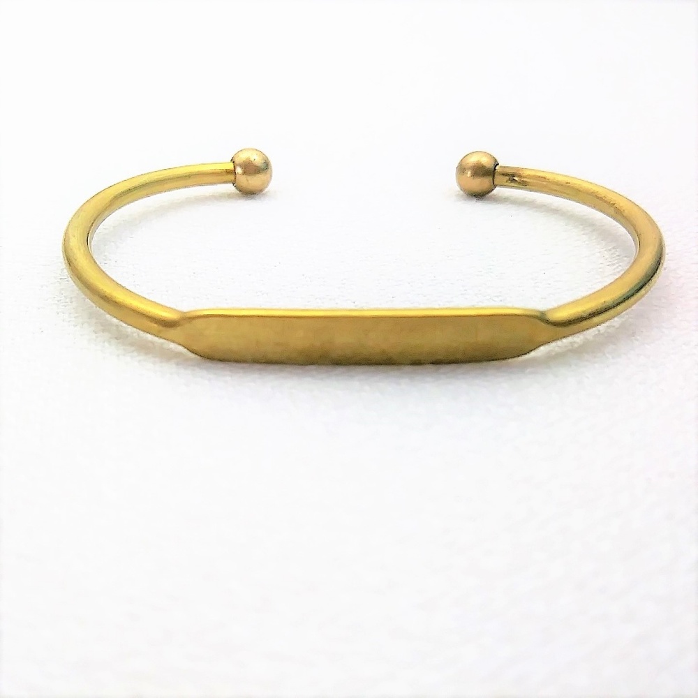 Brass Flat Plate Cuff